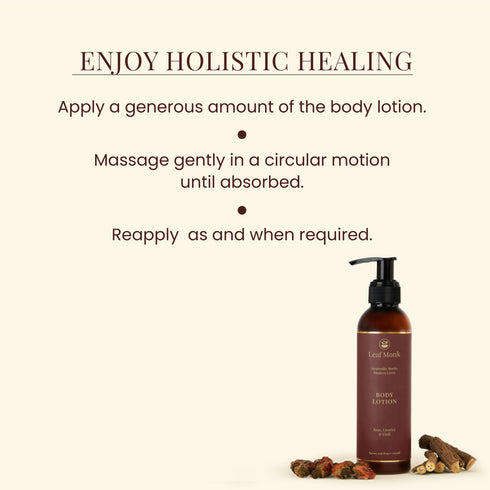 Leaf Monk Rose, Licorice and Eladi Body Lotion